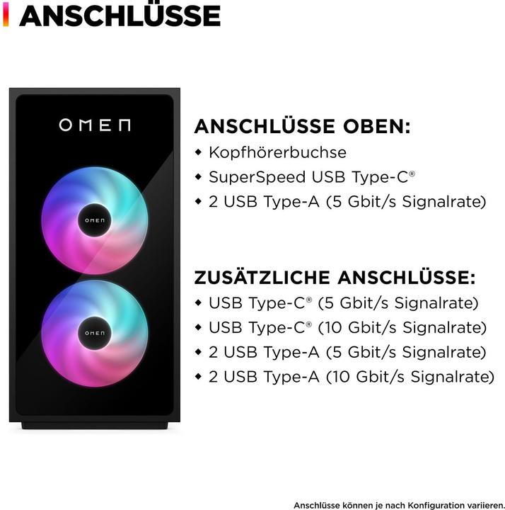 Produktbild HP Omen 35L GT16-0075ng Gaming-PC (Intel Core i7-14700F, 32 GB, 1000 GB, GeForce RTX 4060 Ti)
