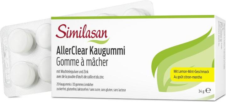 Actual product image Similasan hay fever chewing gum (20 Piece, Gummies, 50 g)