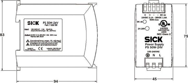 Produktbild Sick PS50WE24V