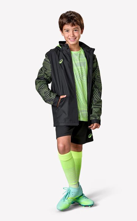 Image du produit Kipsta Coupe-Pluie De Football Enfant Viralto Jr Wavy Noir & Jaune Fluo