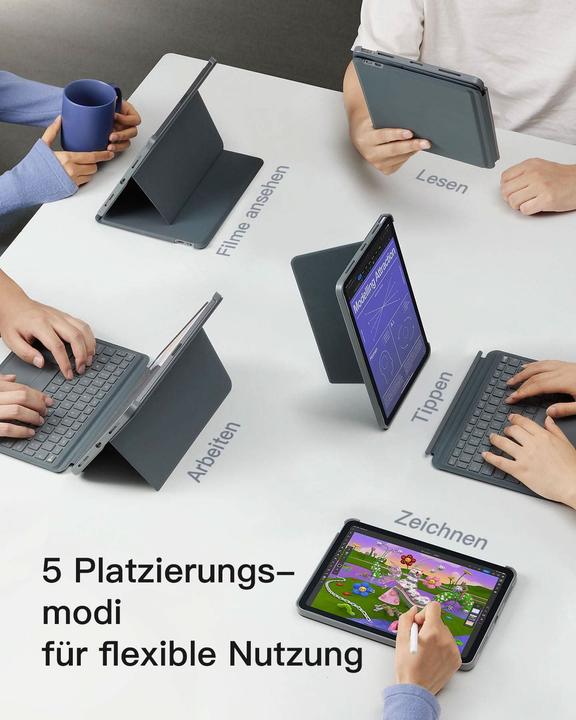 Produktbild Inateck Keyboard iPad 04111 gray (KB04111 gray) (DE, 3)
