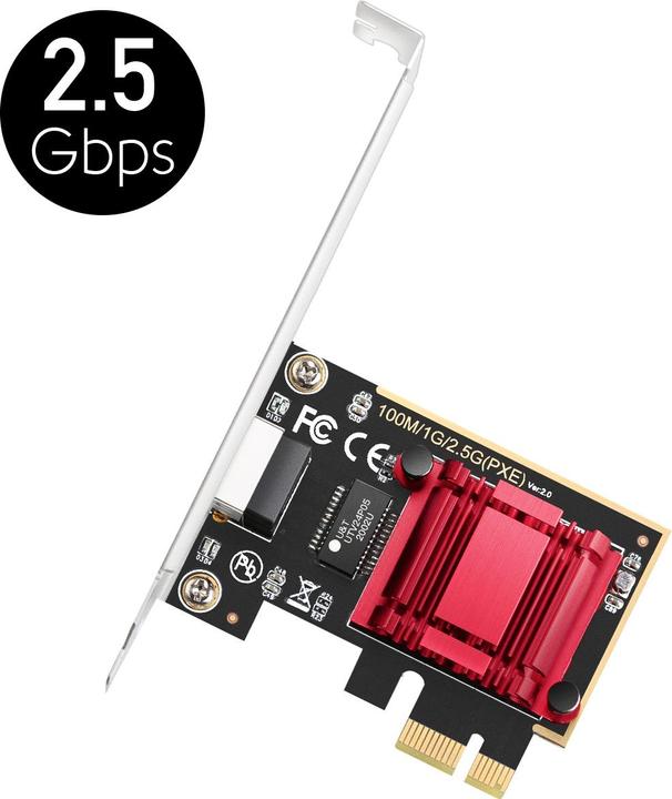 Actual product image Cudy PE25 network card Internal Ethernet (Mini PCI Express)