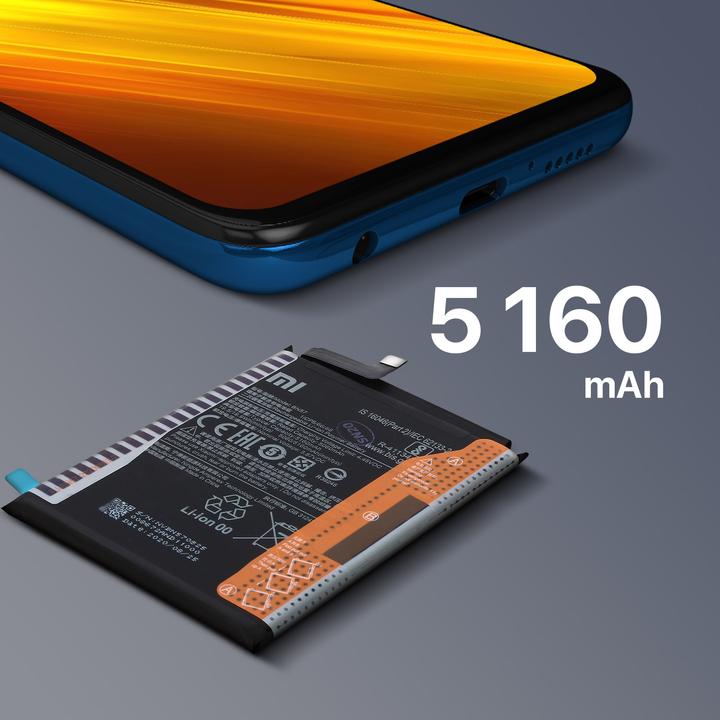 Actual product image Xiaomi BN57 5160 mAh battery