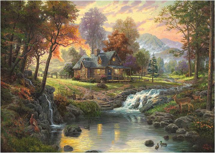 Immagine prodotto Schmidt Spiele Casa di legno vicino al ruscello (1000 pezzi)