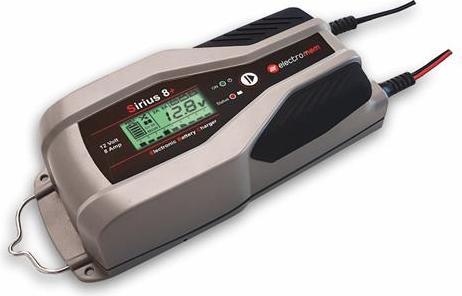Immagine prodotto Electromem Caricabatterie Sirius 8+ che può funzionare anche con batterie al litio - Batterie da 12V