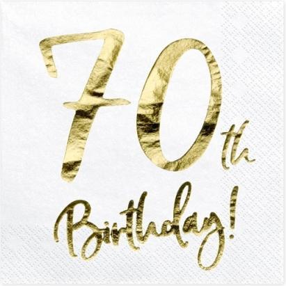 Produktbild Partydeco 70 Jahre (20 x, 33 x 33 cm)