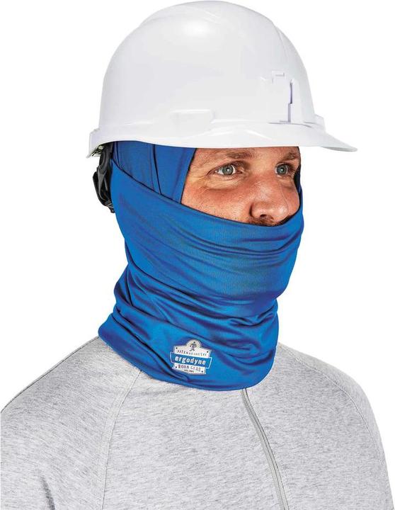 Actual product image Ergodyne Cooling Multifunctional Scarf Chill-Its 6487, blue