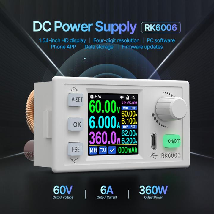 Produktbild RD Tech RK6006-BT programmierbares Labornetzteil DC-DC Wandler 60V 6A 360W
