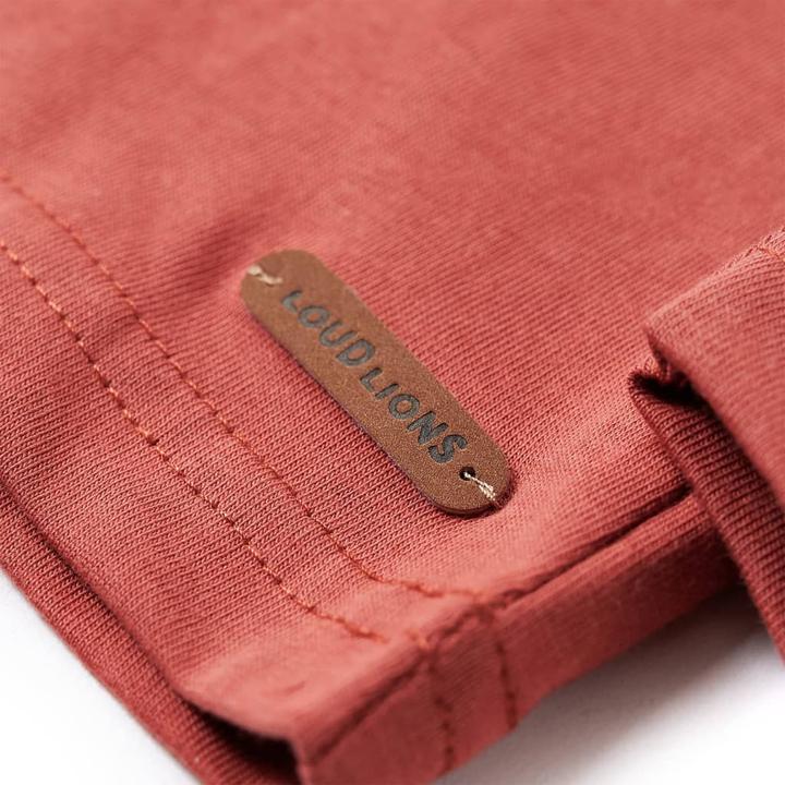 Immagine prodotto VidaXL Camicia a maniche lunghe per bambini Henna 128,Materiale: 100 (128)