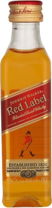 Actual product image Johnnie Walker Red Label (Single Malt, Scotch whisky, 1 x 5 cl)