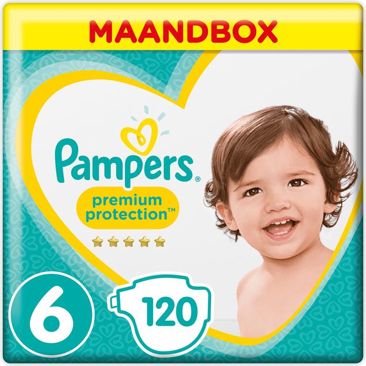 Pampers Premium Protection (Gr. 6, Monatsbox, 120 Stück)