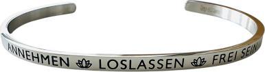 Actual product image PranaHaus Armreif "Annehmen Loslassen Frei Sein"
