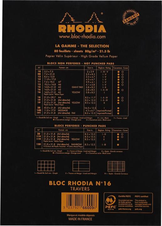 Actual product image Rhodia Notepad (A5, Lined)
