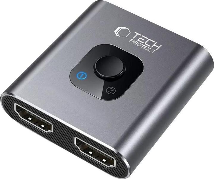 Immagine prodotto Tech-Protect HB07 HUB Adapter 2in1 HDMI 4K 60HZ - gray (HDMI, 4.70 cm)