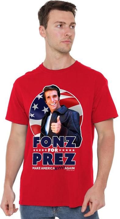 Immagine prodotto Happy Days Fonz for Prez Maglietta Uomo (4XL)