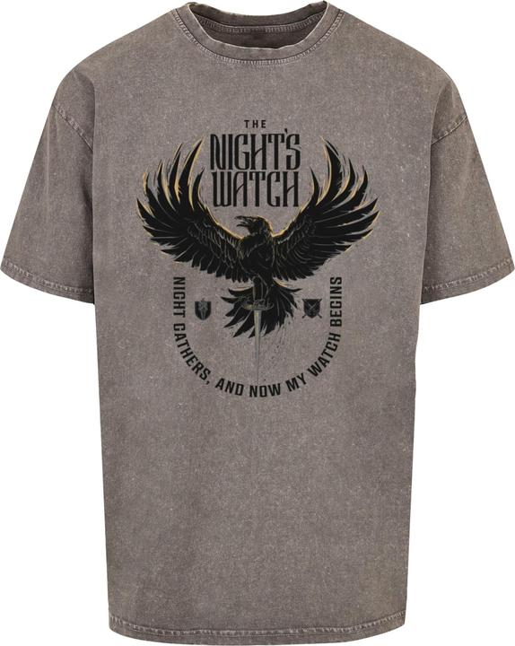 Immagine prodotto Absolute Cult Game Of Thrones - Maglietta oversize lavata con acido dei Guardiani della Notte - 117285 (XS)