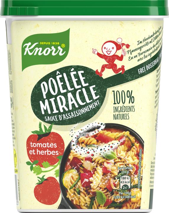 Produktbild Knorr 100% Natürlich Pfannenwunder Würzsauce Tomaten & Kräuter (600 g)
