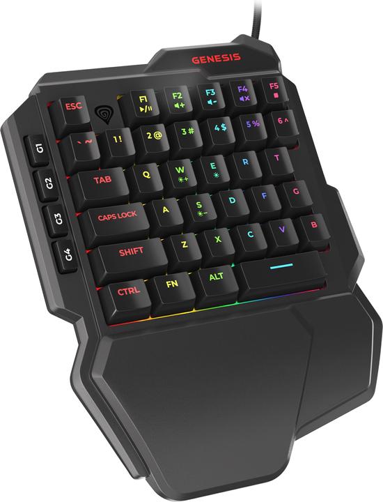 Actual product image Genesis Thor 100 RGB Keyboard USB QWERTY English (US, Cable)