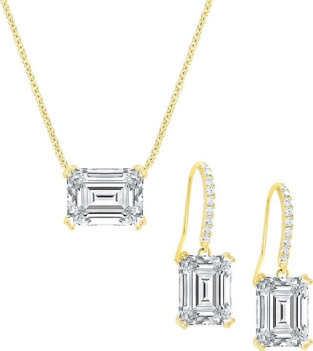 Candy Schmuckset Cecil, 925 Sterling Silber, vergoldet (925 Sterling Silber, 18k vergoldet)
