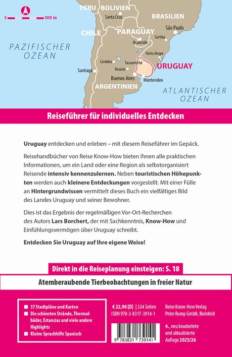Produktbild Reiseführer Uruguay (Deutsch, Lars Borchert, 2024)