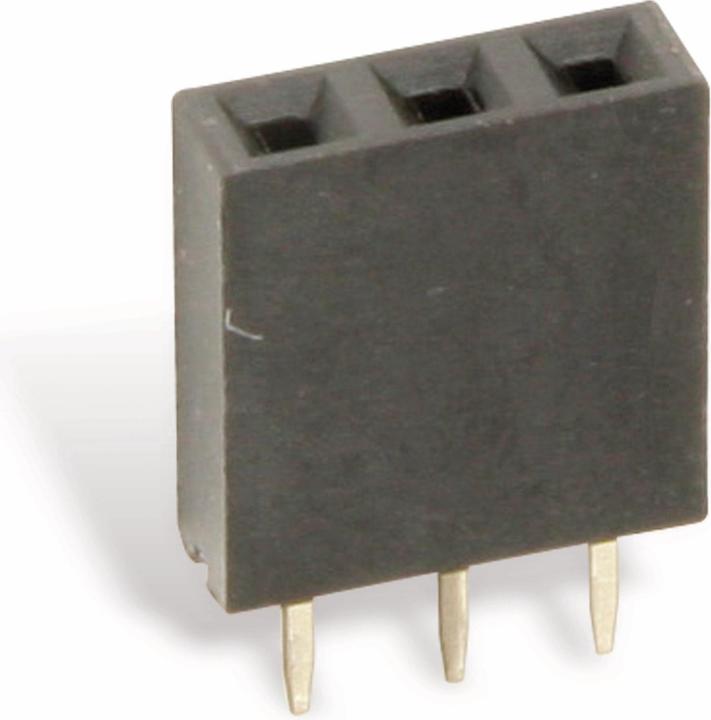 Produktbild CONNFLY ELECTRONIC Buchsenleiste, vergoldet, 1x 3-polig