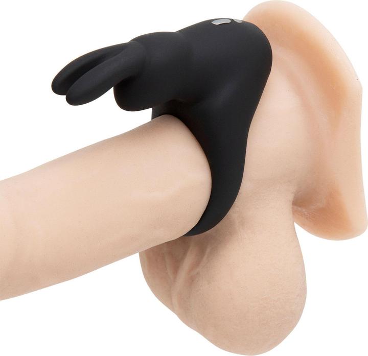 Actual product image Happy Rabbit Cock Ring Black (3 cm)