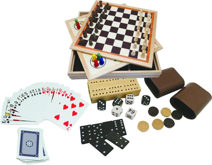 Clown games 9-In-1 Game Wood (Deutsch, Spanisch, Französisch, Niederländisch, Italienisch, Englisch)