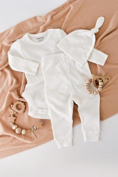 BabyCosy Set. Hose. Body langarm. Mütze