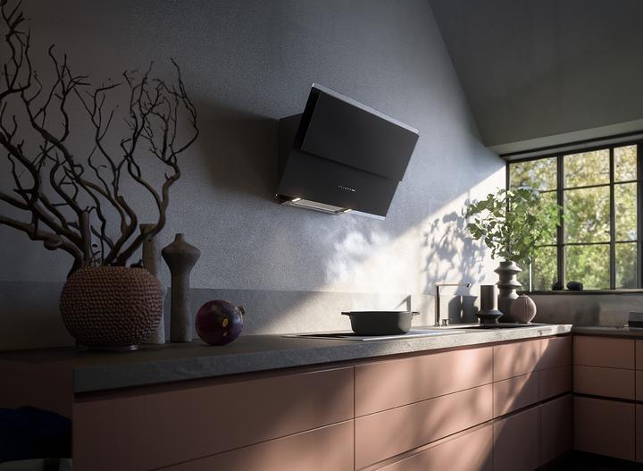 Actual product image Falmec Dunstabzugshaube VERSO 85 N Schwarz (Wall hood)