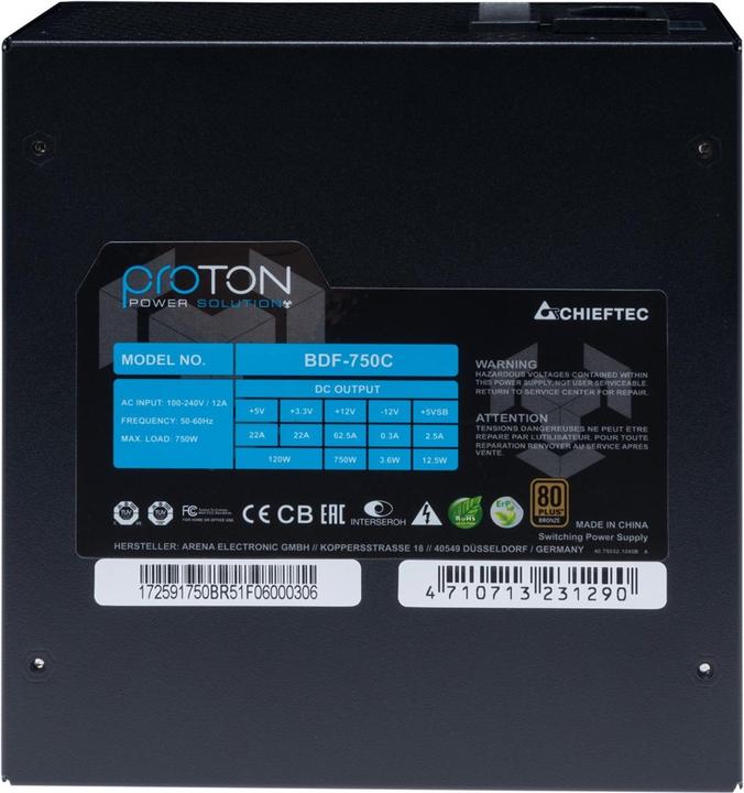 Immagine prodotto Chieftec Bdf-750c (750 W)