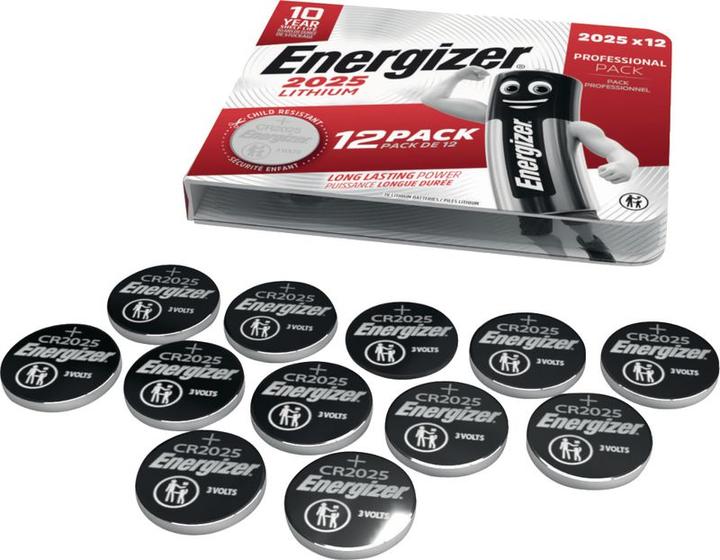 Actual product image Energizer Button cell lithium CR 2025 (12 pcs., CR2025, 163 mAh)