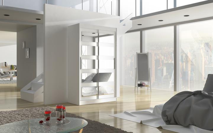 Produktbild ADRK Furniture Verspiegelter Schiebeschrank SALEM 120