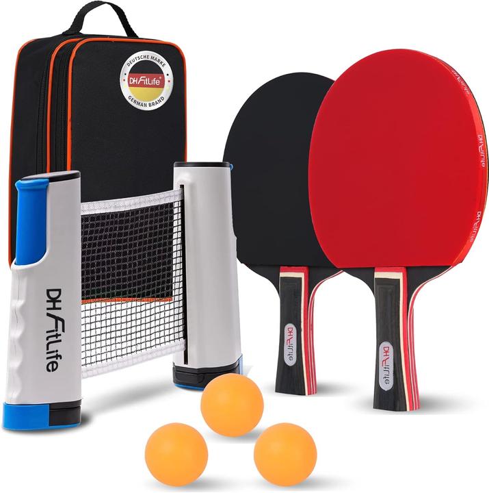 DH FitLife 7-teiliges Tischtennisschläger Set