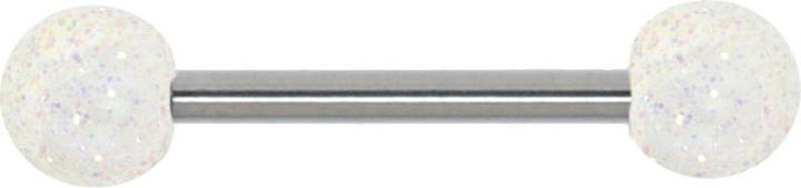 Bijouteria Zungenpiercing (Acrylglas, Chirurgenstahl 316L)
