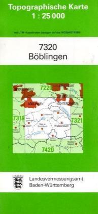 Energie-Label Topographische Karten BW.7320 Böblingen