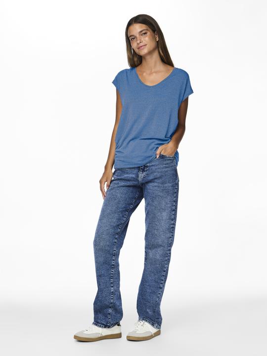 Actual product image Pieces Pcbillo Tee Lurex Stripes Noos Bc (L)