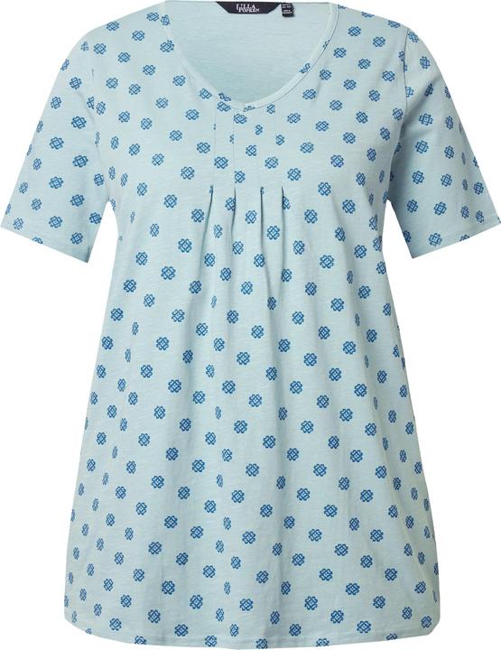 Produktbild Ulla Popken T-Shirt, Biesen, A-Linie, V-Ausschnitt, Halbarm (46, 48)