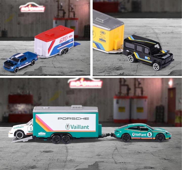 Image du produit Majorette Car Trailer Assortment, 4-sort.
