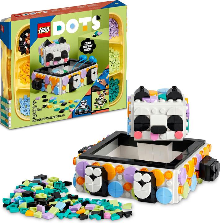 Actual product image LEGO Panda storage tray (41959, LEGO Dots)
