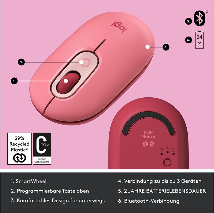 Productafbeelding Logitech POP-muis (Draadloze)