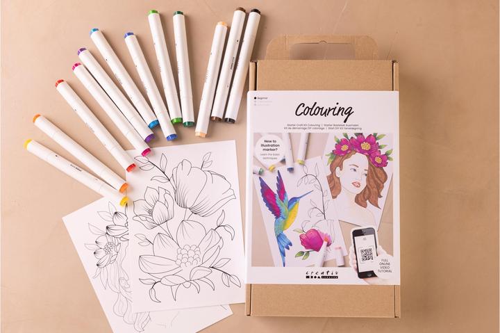 Image du produit Creativ Company Kit de bricolage - Coloriage - Brosse à dessin (970839)
