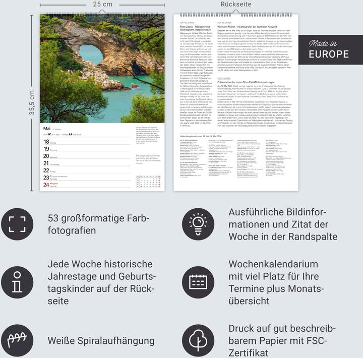 Actual product image Harenberg Mittelmeer Wochenplaner 2026 - Eine Reise in 53 Bildern (German)