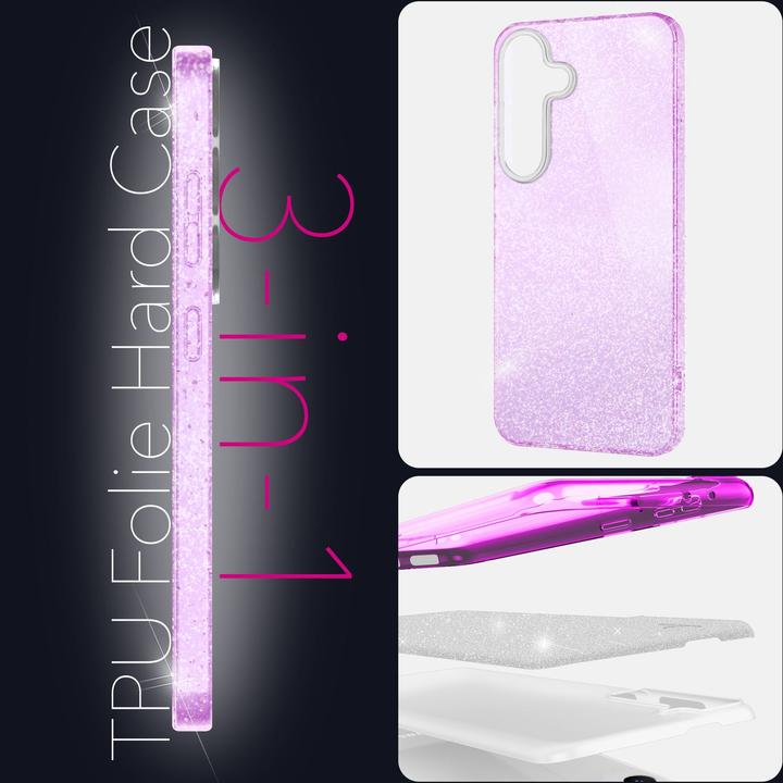 Produktbild Nalia ShinePop - Stabile Glänzende Glitzer Hülle - Glamour Glitter Cover (Samsung Galaxy S25)