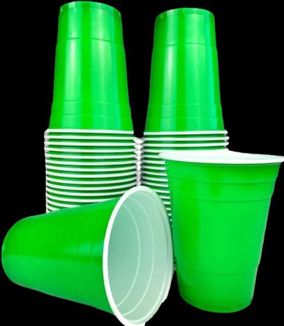 Produktbild MrPong Grüne Beer Pong Becher - 50 Stk. grüne Plastikbecher
