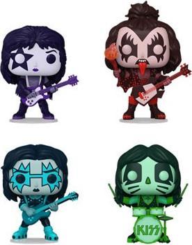 Produktbild Funko POP! Kiss Spaceman / Demon / Starchild / Catman Color Spotlight Exclusive