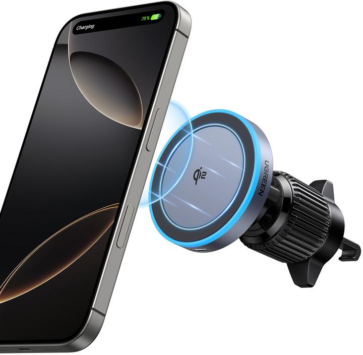 Actual product image Ugreen Magnetic Wireless Car Charger W708