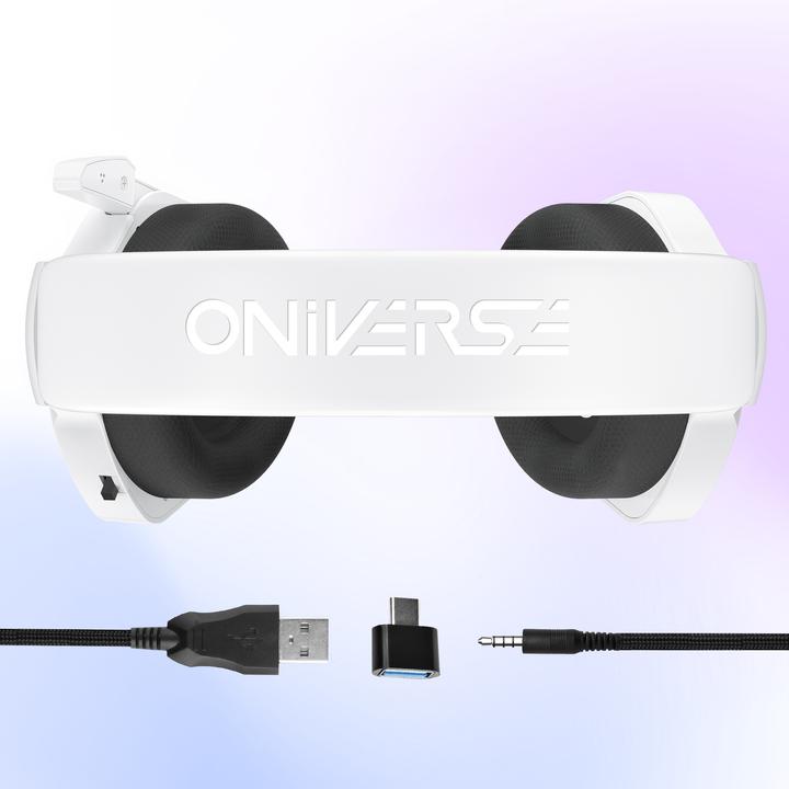 Produktbild Oniverse Gaming Headset Meteor - Frost White (Kabelgebunden)