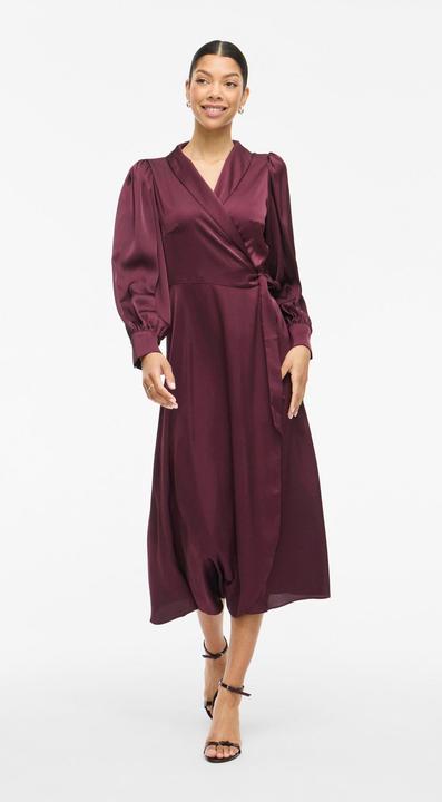 Actual product image Vila Langärmeliges Midi Wickelkleid (44)