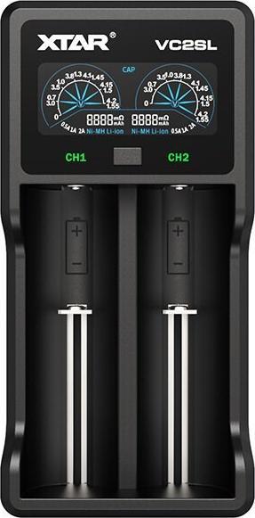 Produktbild Xtar VC2S Ladegerät (1 Stk., D, AAAA, AAA, A, AA, C, Ladegerät inkl. Akku)