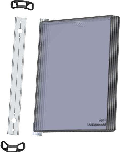 Produktbild Tarifold Wandelement PRO 920300 A4 5Tafeln Easy Load sw